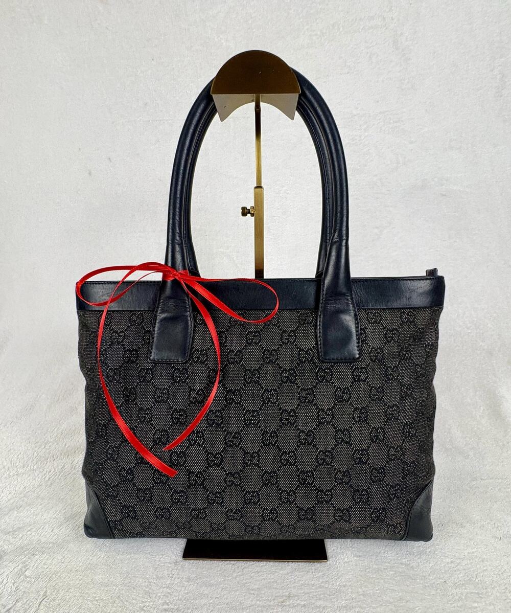 Gucci GG Black Canvas Tote